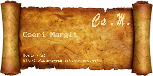 Cseri Margit névjegykártya
